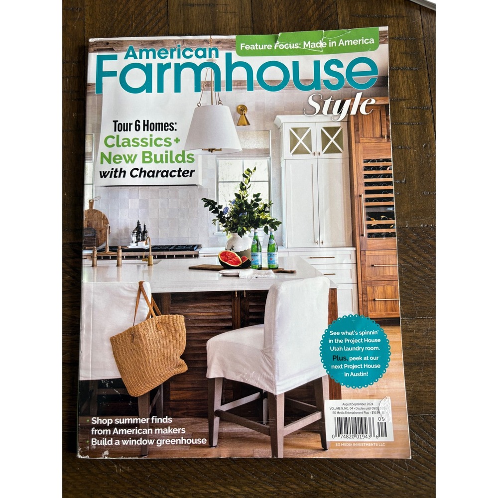 American Farmhouse Style Fleamarket Magazine August‎ September 2024 Trends